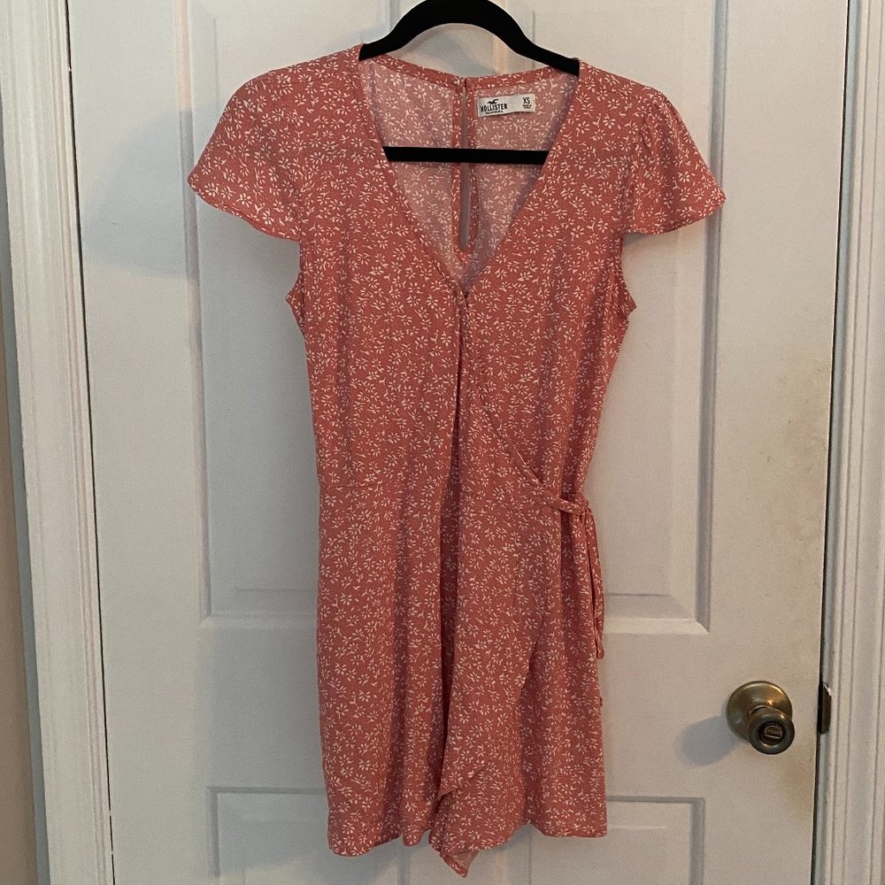 Hollister Pink Floral Romper